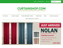 Tablet Screenshot of curtainshop.com